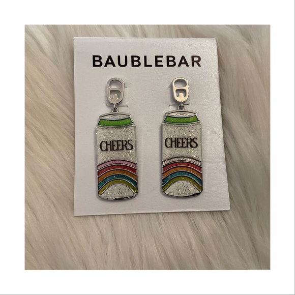 BaubleBar Jewelry - Baublebar Cheers Can Pop-Top Earrings - New on Card